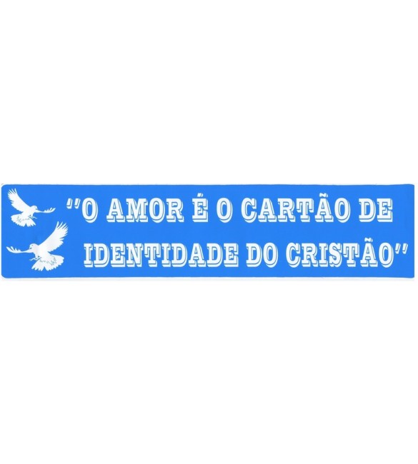 Adesivo O Amor e o cartao da felicidade do Cristao saquinho com 4 adesivos